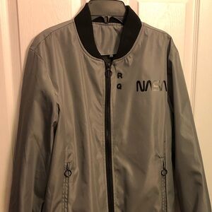 NWOT. Shein Men’s NASA Gray Jacket Small